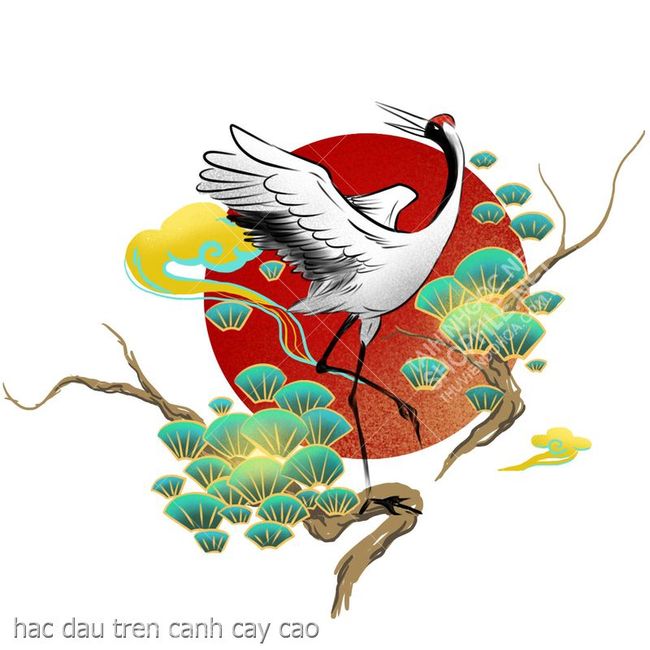 hac dau tren canh cay cao